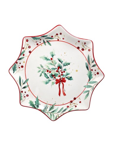 Piatto Panettone con vischio natalizio Christmas Mistletoe Festival Andrea Fontebasso
