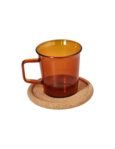 Coppia di tazze caffè ambra con piattino Dolce Casa Outline Andrea Fontebasso