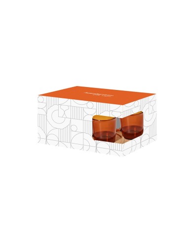 Set 2 tazze caffè ambra con piattino Dolce Casa Outline