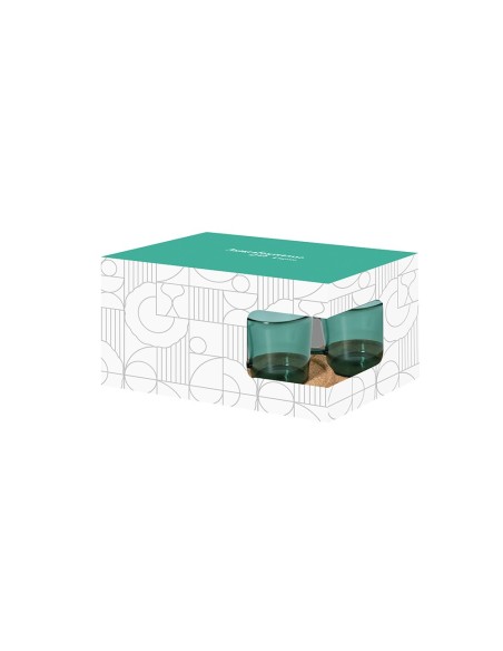 Set 2 tazze caffè verde con piattino Dolce Casa Outline