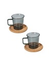 Set 2 tazze caffè grigio con piattino Dolce Casa Outline Andrea Fontebasso