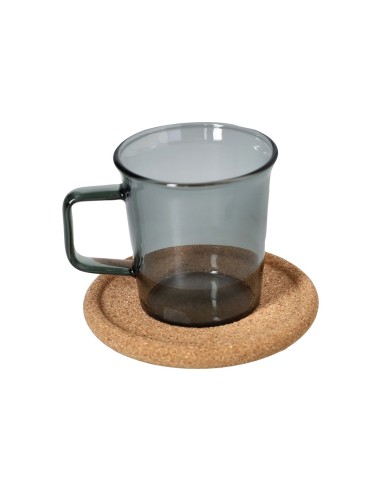 Set 2 tazze caffè grigio con piattino Dolce Casa Outline