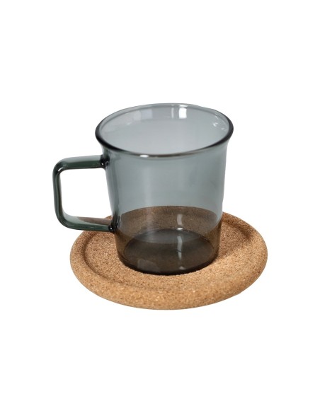 Set 2 tazze caffè grigio con piattino Dolce Casa Outline