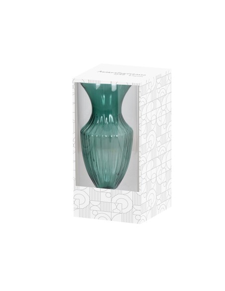 Vaso borosilicato verde Glass Design Elephros