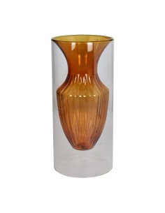 Vaso borosilicato ambra Glass Design Elephros