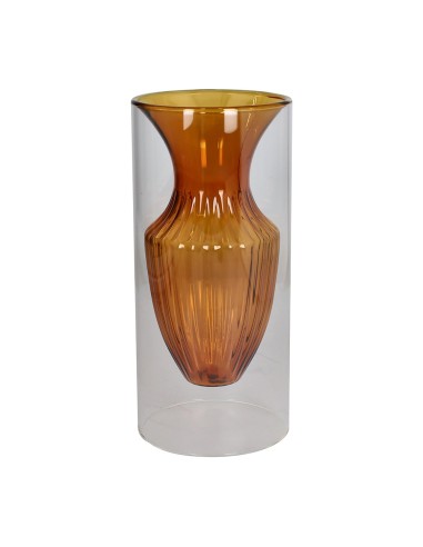 Vaso borosilicato ambra Glass Design Elephros