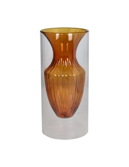 Vaso borosilicato ambra Glass Design Elephros