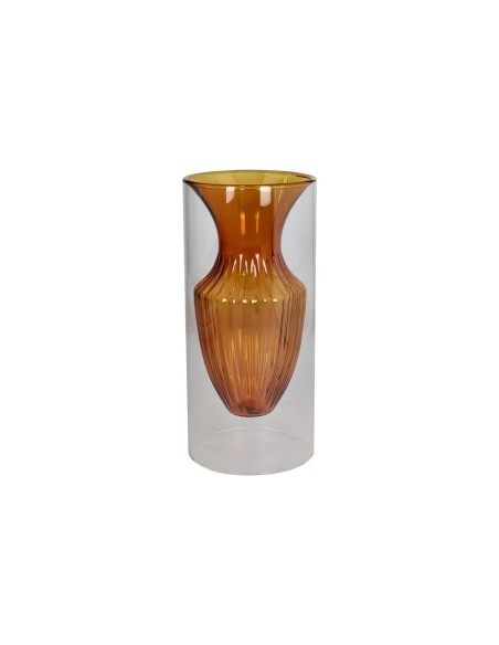 Vaso borosilicato ambra piccolo Glass Design