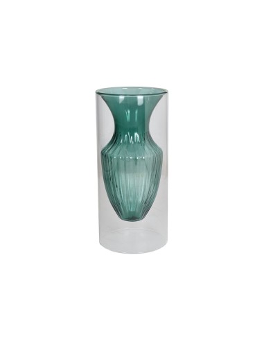 Vaso borosilicato verde piccolo Glass Design Elephros