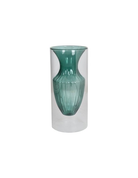 Vaso borosilicato verde piccolo Glass Design Elephros