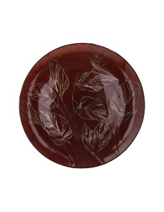 Piatto vetro ambra Galassia Calathea