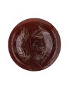 Piatto vetro ambra Galassia Calathea