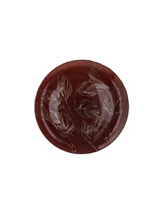 Piatto vetro ambra piccolo Galassia Calathea Andrea Fontebasso