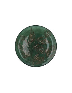 Piatto vetro verde piccolo Galassia Calathea