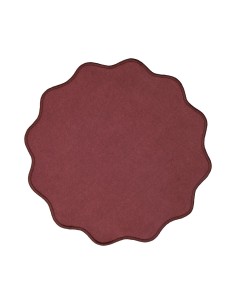 Tovaglietta rotonda burgundy Glamour Dalia Andrea Fontebasso