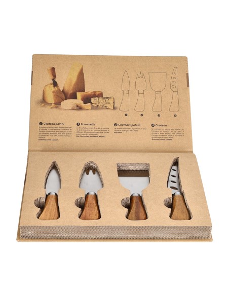 Set taglio formaggio da 4 pz. Serving Guest&Gift A