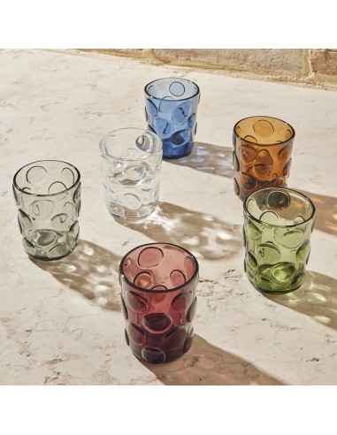 Set 6 bicchieri trasparenti Pebble Andrea Fontebasso