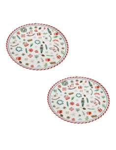 Box 2 Tovagliette sottopiatto Christmas Pattern