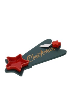 Set tagliere stella natalizia Xmas