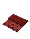 Runner natalizio bordeaux con Pompon Xmas