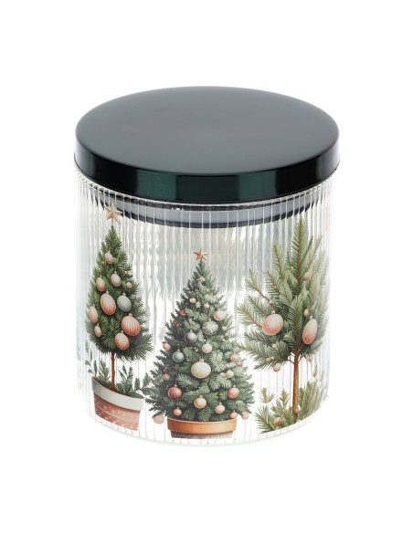 Barattolo in vetro natalizio con tappo ermetico Xmas