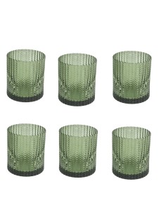 Set 6 bicchieri verdi Grain