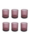 Set 6 bicchieri viola Grain