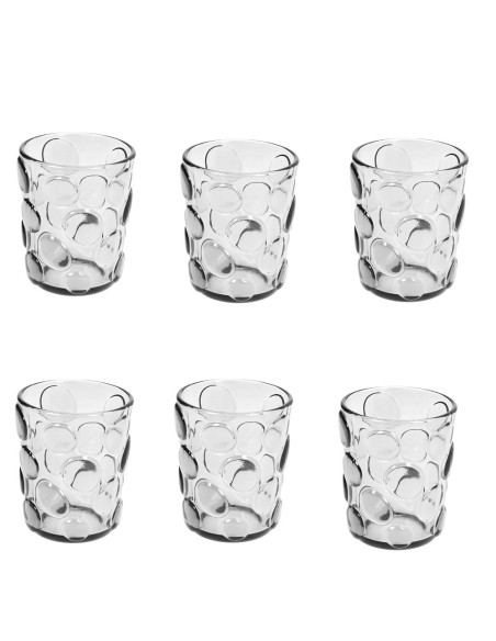 Set 6 bicchieri trasparenti Pebble