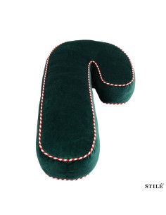 Cuscino natalizio a forma di Candy Canes verde 2