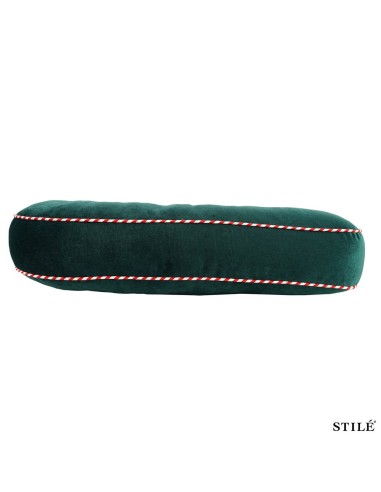 Cuscino natalizio a forma di Candy Canes verde