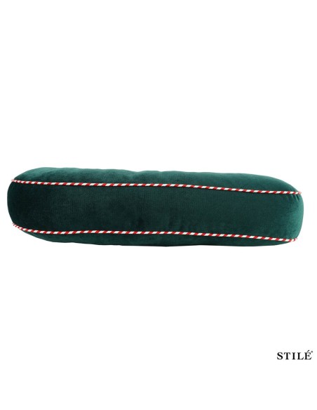 Cuscino natalizio a forma di Candy Canes verde