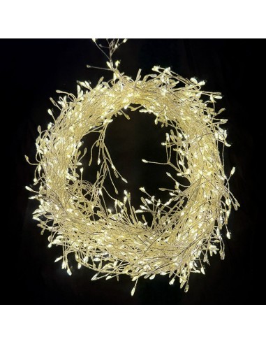 Catena Luminosa con 1500 luci led bianco caldo