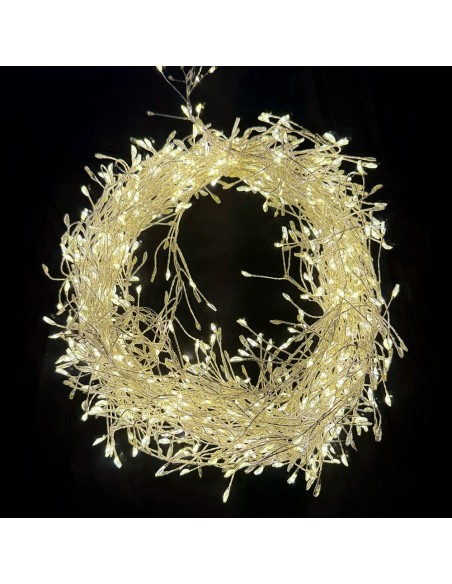 Catena Luminosa con 1500 luci led bianco caldo
