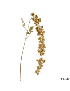Rami con fiori decorativi gold