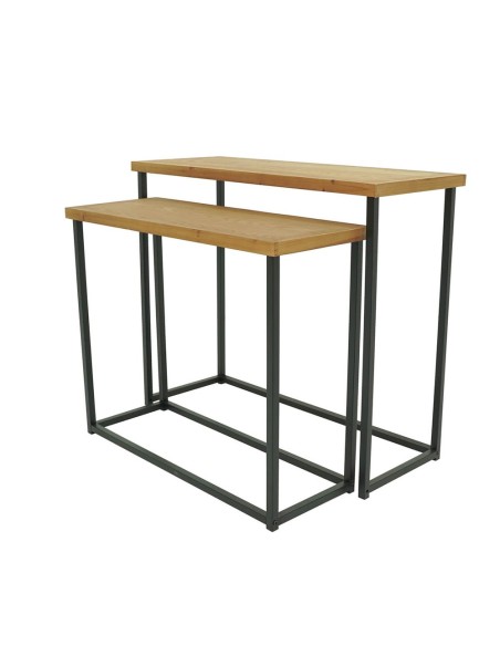 Set Consolle in legno e metallo