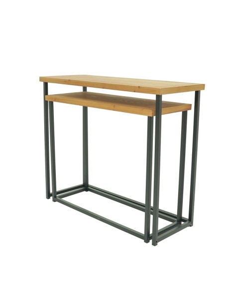 Set Consolle in legno e metallo