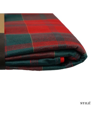 Tovaglia natalizia in velluto fantasia tartan