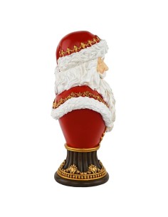 Busto decorativo Babbo Natale in resina 2