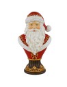 Busto decorativo Babbo Natale in resina