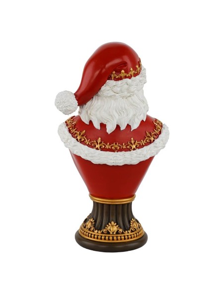 Busto decorativo Babbo Natale in resina