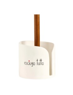 Portarotolo da cucina in gres "Asciugo Tutto" 2