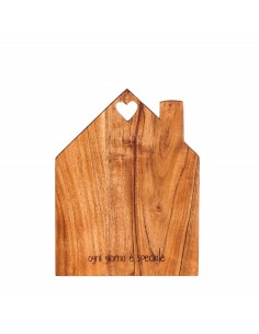 Tagliere in legno casa "In questa casa si mangia bene"