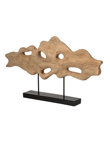 Decorazione astratta in legno di mango naturale