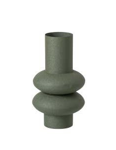 Vaso in metallo verde oliva