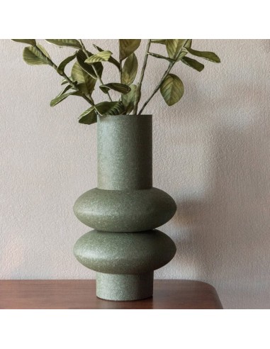 Vaso Decorativo in Metallo Verde Oliva | J-Line