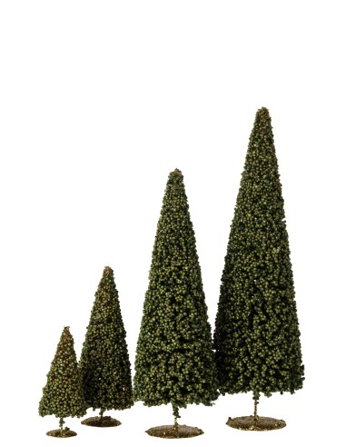 Albero Bacche Verde Muschio Metallo 60 cm J-Line