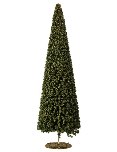 Albero Bacche Verde Muschio Metallo 60 cm J-Line