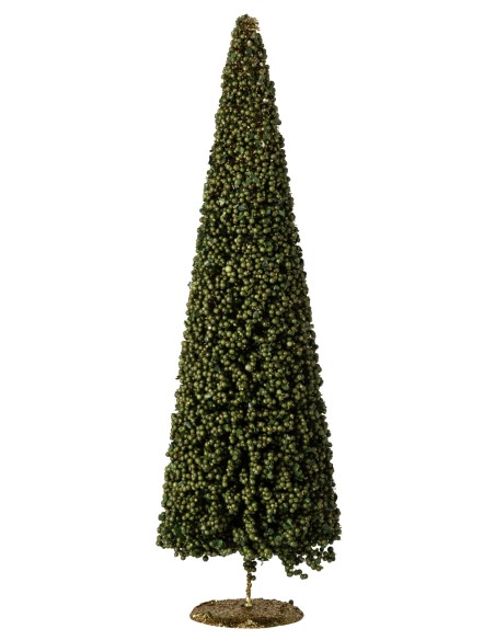 Albero Bacche Verde Muschio Metallo 60 cm J-Line
