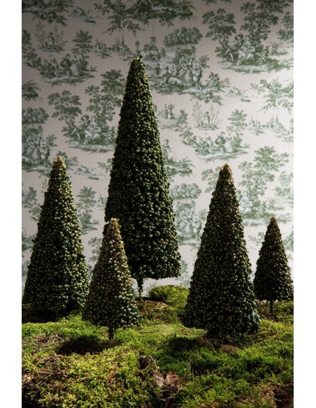Albero Bacche Verde Muschio Metallo 60 cm J-Line