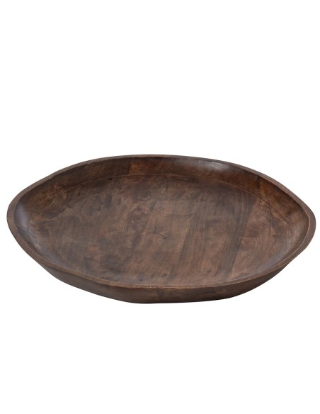 Vassoio irregolare in legno di Mango naturale marrone scuro